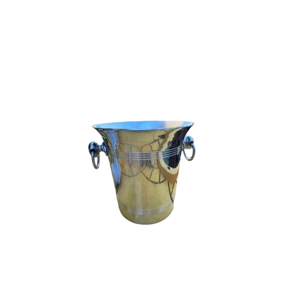 Vintage Mid-Century‎ Metal Champagne Ice Wine Cooler Bucket Argit Made In France